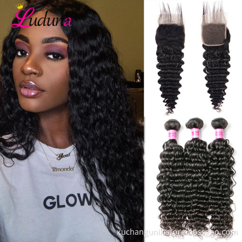 Uniky Best Seller wholesale virgin hair vendors virgin human hair bundles Loose Deep human hair weave bundles